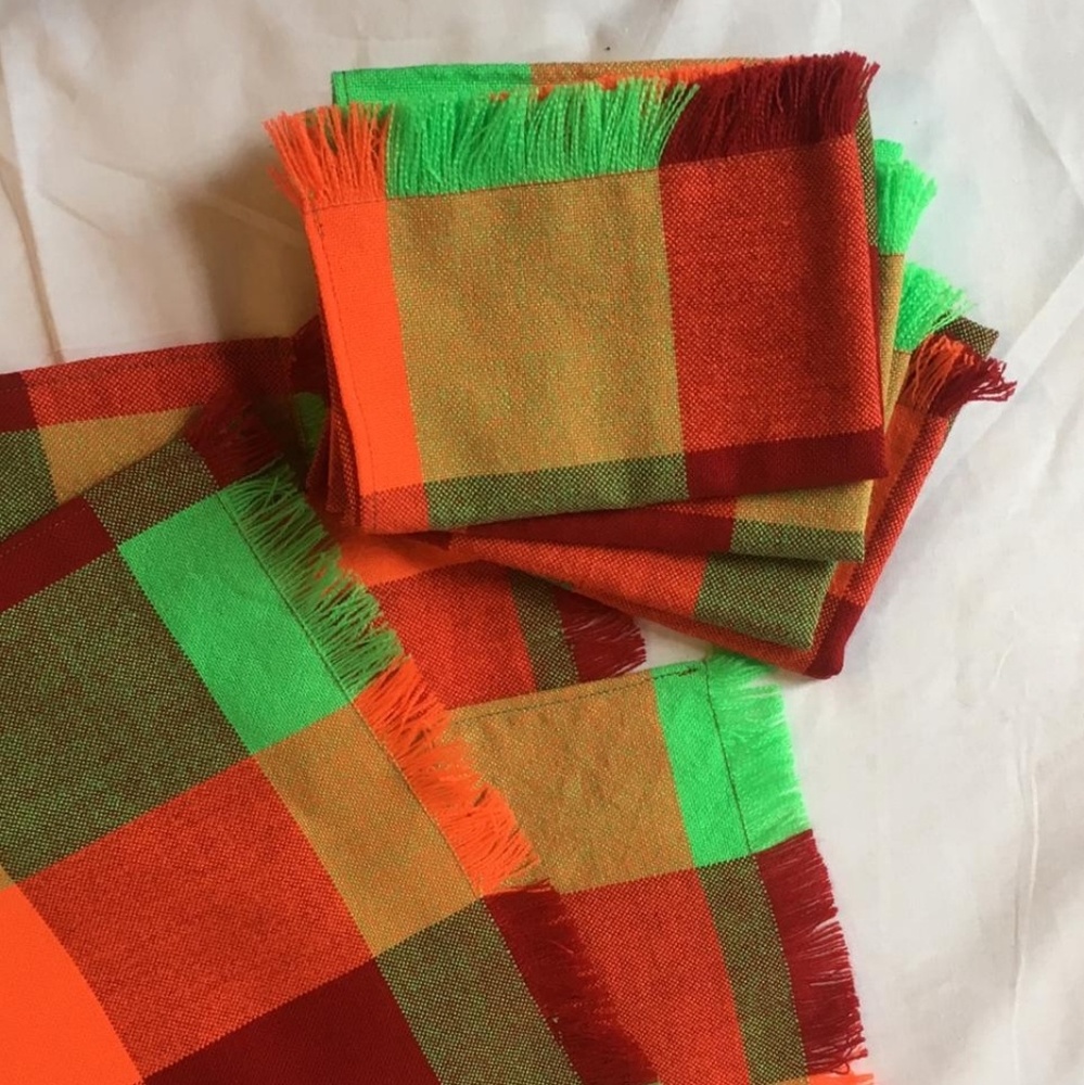 SET of 4 Multicolor placemats